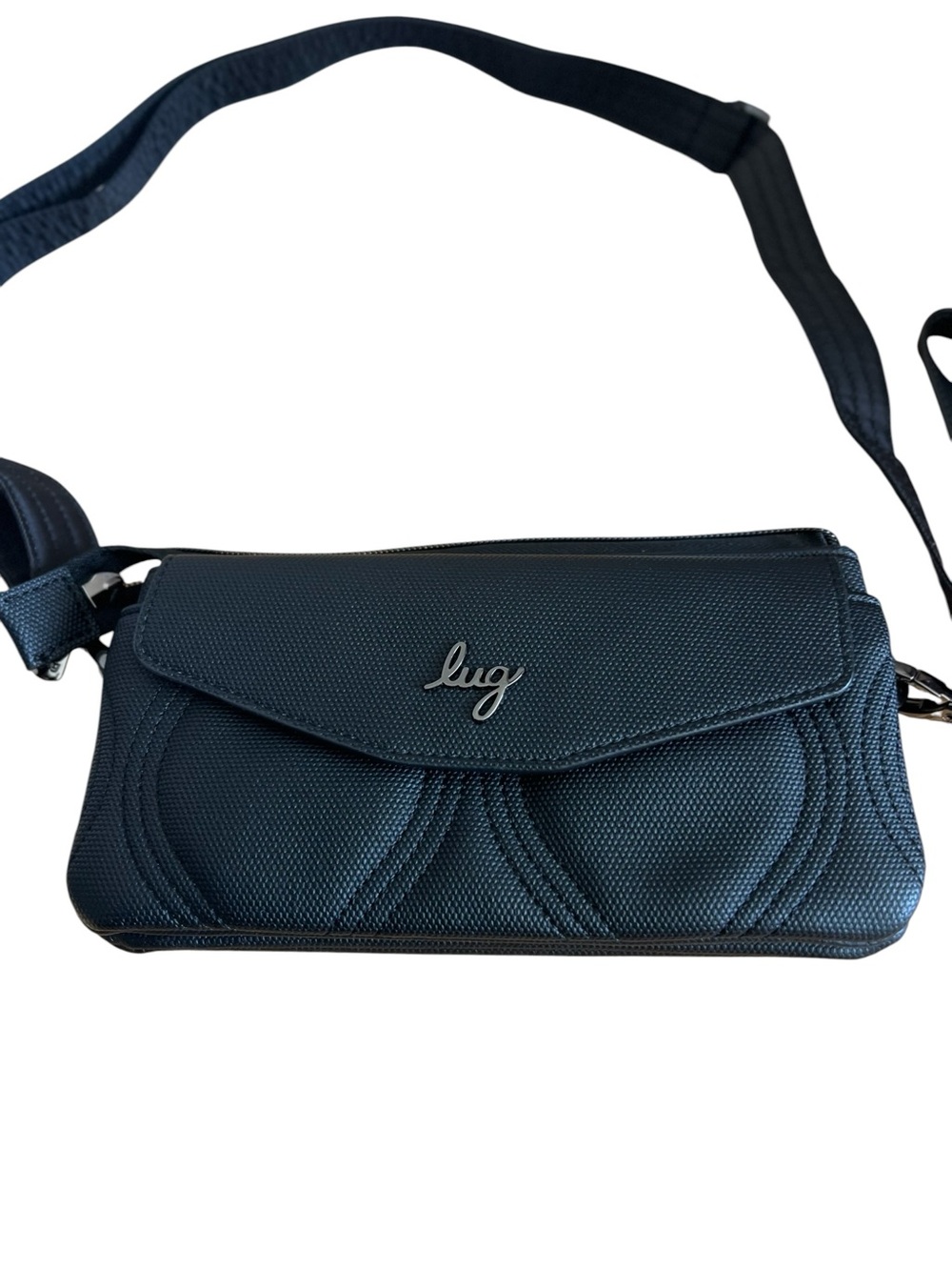 Lug Blitz Matte Luxe Black Crossbody With Wristlet